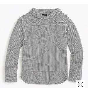 J.Crew - Funnelneck striped shirt